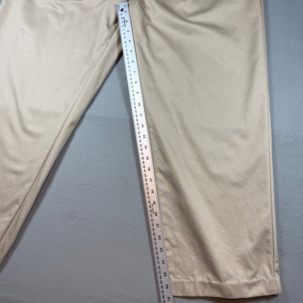 VTG Polo Ralph Lauren Mens Chino Pants Pleated 38x26 Tan Khaki 100% Cotton - Picture 8 of 8